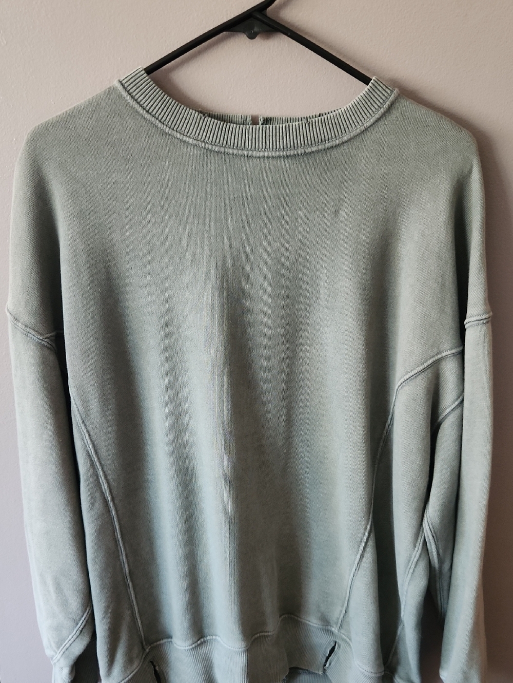 aerie Soft Sage Green Pullover Crewneck Sweatshirt